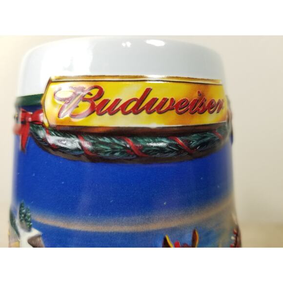 Budweiser Beer Stein Mug Guiding the Way Home 2002 Handcrafted Brazil Ceramarte - Picture 5 of 12